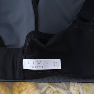 LIVI active sports bra.  42 d.  Black.